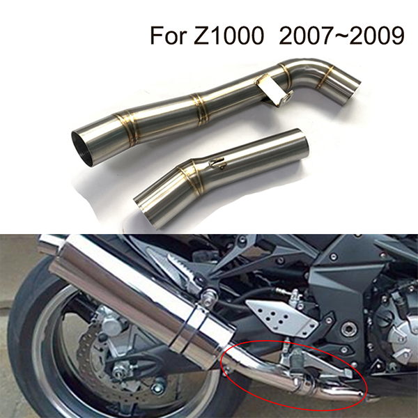 2007-2009 Kawasaki Z1000 Middle Pipe 51mm Motorcycle Middle Link Pipe